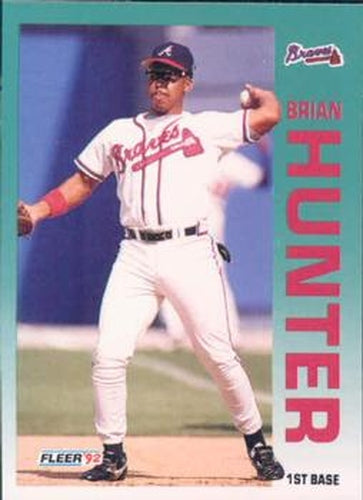 #359 Brian Hunter - Atlanta Braves - 1992 Fleer Baseball