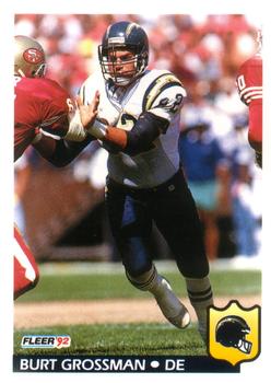 #359 Burt Grossman - San Diego Chargers - 1992 Fleer Football
