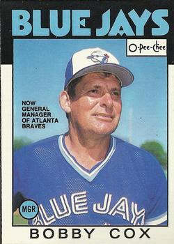 #359 Bobby Cox - Toronto Blue Jays / Atlanta Braves - 1986 O-Pee-Chee Baseball