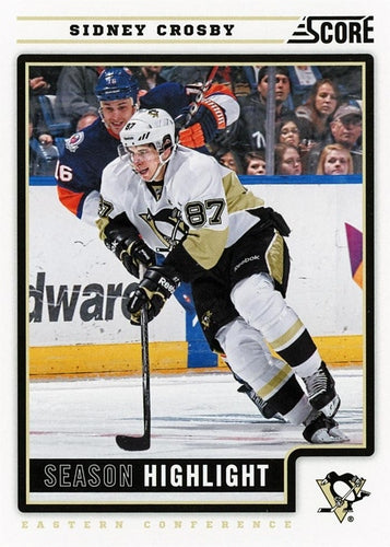 #35 Sidney Crosby - Pittsburgh Penguins - 2012-13 Score Hockey