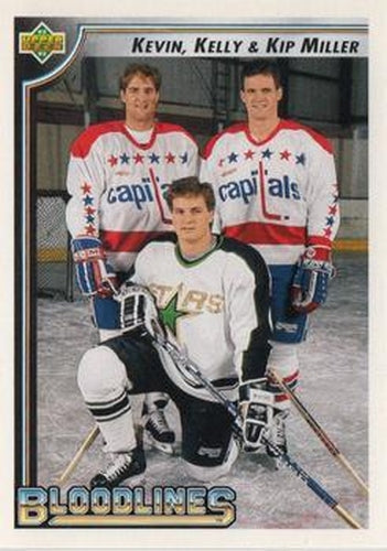 #35 Kevin Miller / Kelly Miller / Kip Miller - Washington Capitals / Minnesota North Stars - 1992-93 Upper Deck Hockey