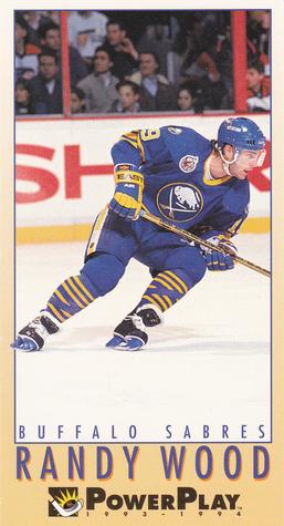 #35 Randy Wood - Buffalo Sabres - 1993-94 Fleer PowerPlay Hockey