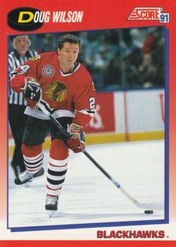 #35 Doug Wilson - Chicago Blackhawks - 1991-92 Score Canadian Bilingual Hockey