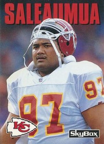 #35 Dan Saleaumua - Kansas City Chiefs - 1992 SkyBox Impact Football