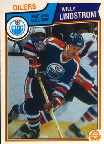 #35 Willy Lindstrom - Edmonton Oilers - 1983-84 O-Pee-Chee Hockey