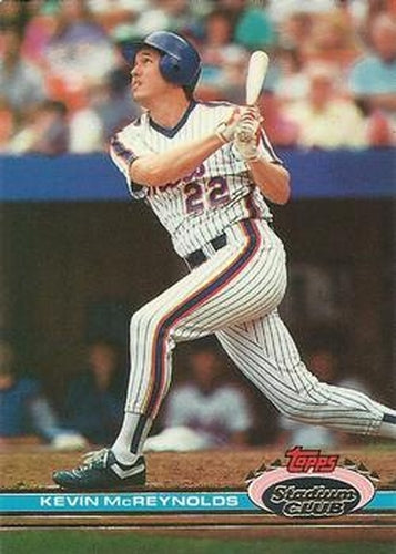#35 Kevin McReynolds - New York Mets - 1991 Stadium Club Baseball