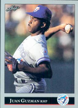 #35 Juan Guzman - Toronto Blue Jays - 1992 Leaf Baseball