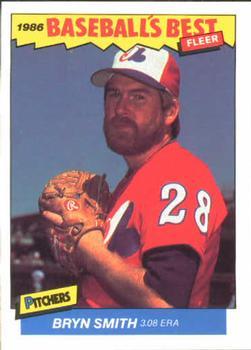 #35 Bryn Smith - Montreal Expos - 1986 Fleer Baseball's Best Sluggers vs. Pitchers Baseball