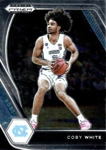 #35 Coby White - North Carolina Tar Heels - 2021 Panini Prizm Collegiate Draft Picks Basketball