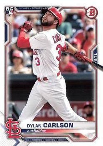 #35 Dylan Carlson - St. Louis Cardinals - 2021 Bowman Baseball