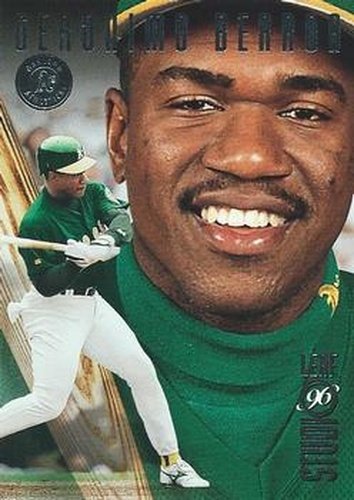 #35 Geronimo Berroa - Oakland Athletics - 1996 Studio Baseball