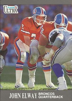 #35 John Elway - Denver Broncos - 1991 Ultra Football