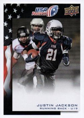 #35 Justin Jackson - USA - 2014 Upper Deck USA Football