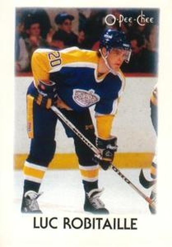 #35 Luc Robitaille - Los Angeles Kings - 1987-88 O-Pee-Chee Minis Hockey