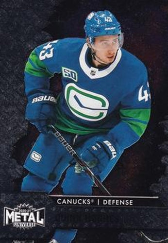 #35 Quinn Hughes - Vancouver Canucks - 2020-21 Skybox Metal Universe Hockey