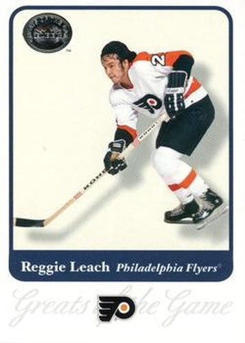 #35 Reggie Leach - Philadelphia Flyers - 2001-02 Fleer Greats of the Game Hockey
