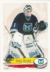 #35 Sean Burke - Hartford Whalers - 1995-96 Panini Hockey Stickers