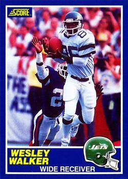 #35 Wesley Walker - New York Jets - 1989 Score Football