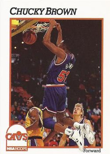 #35 Chucky Brown - Cleveland Cavaliers - 1991-92 Hoops Basketball
