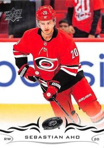 #35 Sebastian Aho - Carolina Hurricanes - 2018-19 Upper Deck Hockey