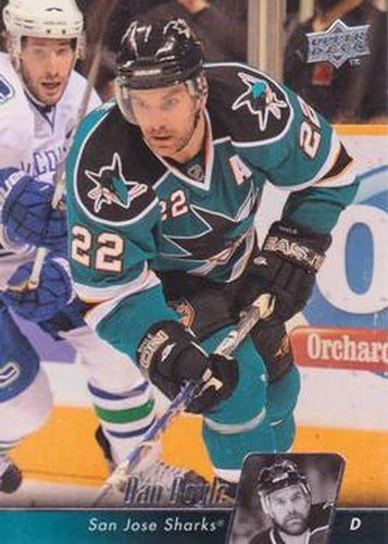 #35 Dan Boyle - San Jose Sharks - 2010-11 Upper Deck Hockey