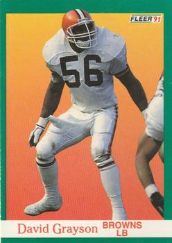 #35 David Grayson - Cleveland Browns - 1991 Fleer Football