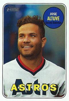 #35c Jose Altuve - Houston Astros - 2018 Topps Heritage Baseball