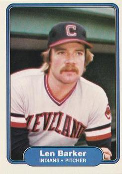 #360 Len Barker - Cleveland Indians - 1982 Fleer Baseball