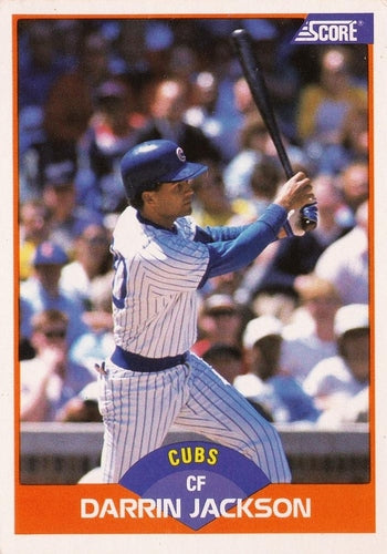 #360 Darrin Jackson - Chicago Cubs - 1989 Score Baseball