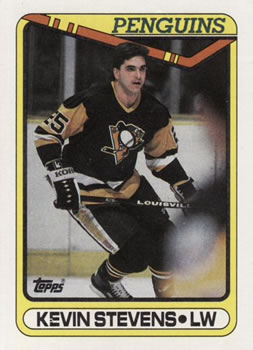 #360 Kevin Stevens - Pittsburgh Penguins - 1990-91 Topps Hockey