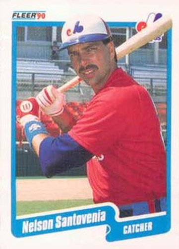 #360 Nelson Santovenia - Montreal Expos - 1990 Fleer USA Baseball