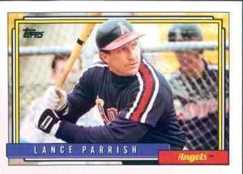 #360 Lance Parrish - California Angels - 1992 Topps Baseball