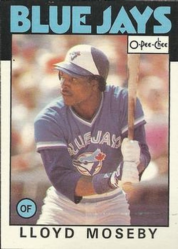 #360 Lloyd Moseby - Toronto Blue Jays - 1986 O-Pee-Chee Baseball