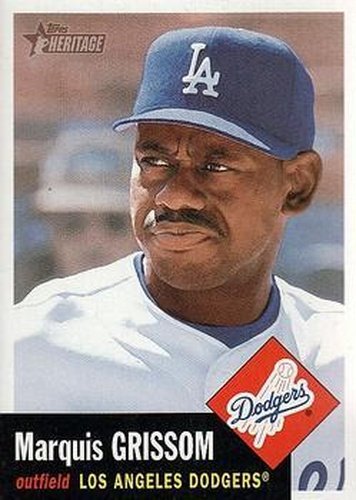 #360 Marquis Grissom - Los Angeles Dodgers - 2002 Topps Heritage Baseball