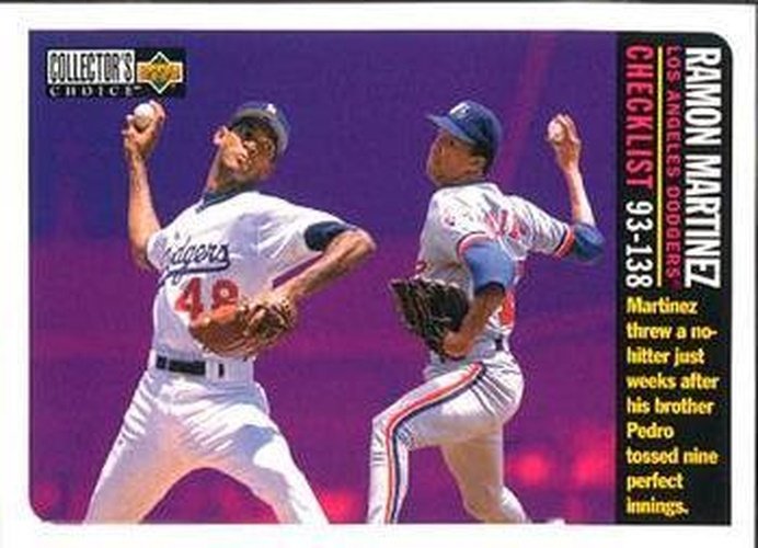 #360 Ramon Martinez - Los Angeles Dodgers - 1996 Collector's Choice Baseball