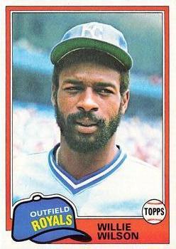 #360 Willie Wilson - Kansas City Royals - 1981 Topps Baseball