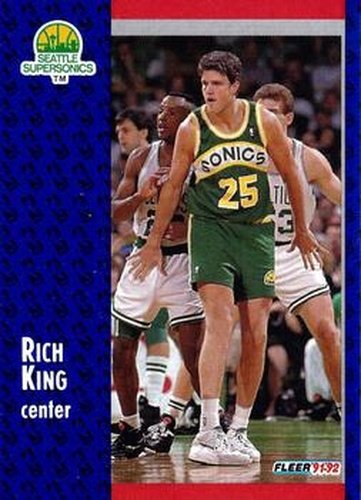 #360 Rich King - Seattle SuperSonics - 1991-92 Fleer Basketball
