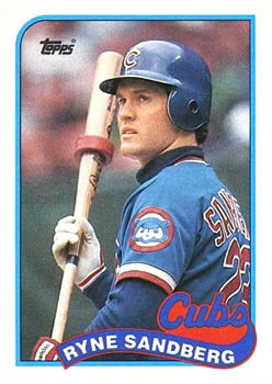 #360 Ryne Sandberg - Chicago Cubs - 1989 Topps Baseball