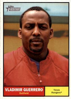 #360a Vladimir Guerrero - Texas Rangers - 2010 Topps Heritage Baseball