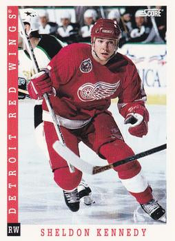 #361 Sheldon Kennedy - Detroit Red Wings - 1993-94 Score Canadian Hockey