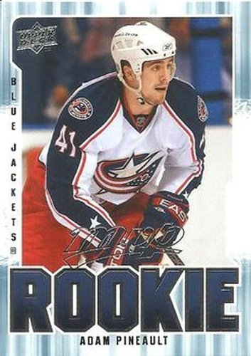 #361 Adam Pineault - Columbus Blue Jackets - 2008-09 Upper Deck MVP Hockey