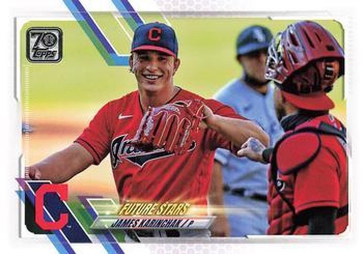 #361 James Karinchak - Cleveland Indians - 2021 Topps Baseball