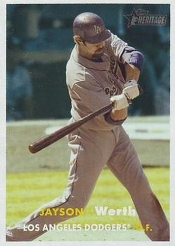 #361 Jayson Werth - Los Angeles Dodgers - 2006 Topps Heritage Baseball