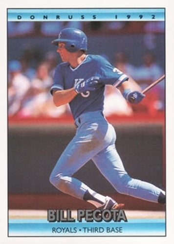 #361 Bill Pecota - Kansas City Royals - 1992 Donruss Baseball