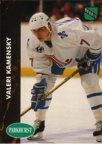 #362 Valeri Kamensky - Quebec Nordiques - 1991-92 Parkhurst Hockey