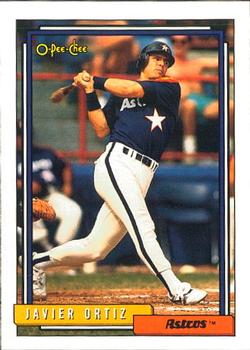 #362 Javier Ortiz - Houston Astros - 1992 O-Pee-Chee Baseball