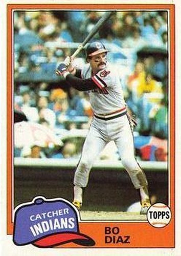 #362 Bo Diaz - Cleveland Indians - 1981 Topps Baseball