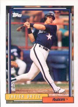#362 Javier Ortiz - Houston Astros - 1992 Topps Baseball