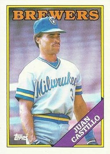 #362 Juan Castillo - Milwaukee Brewers - 1988 Topps Baseball