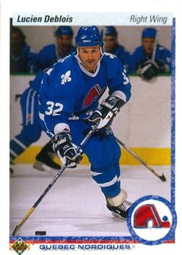 #363 Lucien DeBlois - Quebec Nordiques - 1990-91 Upper Deck Hockey